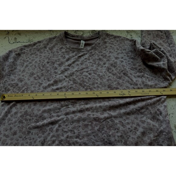 Athleta Studio to Street Printed Sweatshirt Womens Size Large Pink Purple - Picture 8 of 9